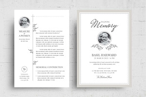 Elegant Funeral Memorial Template