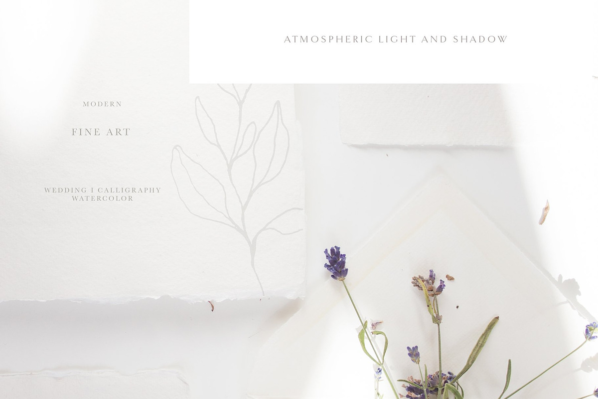 Minimalist Shadow Mock Up Lavender, a Print Template by Wonderland Styled Stock (Photo 2 of 6)