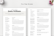 Modern & Chic Resume Template Jamie, a Resume Template by Olympia Resume (Thumbnail 3 of 6)