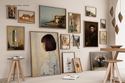 Vintage Frame Mockup Bundle Set of 9, a Household Mockup by Mockup Art Atelier (Thumbnail 13 of 18)