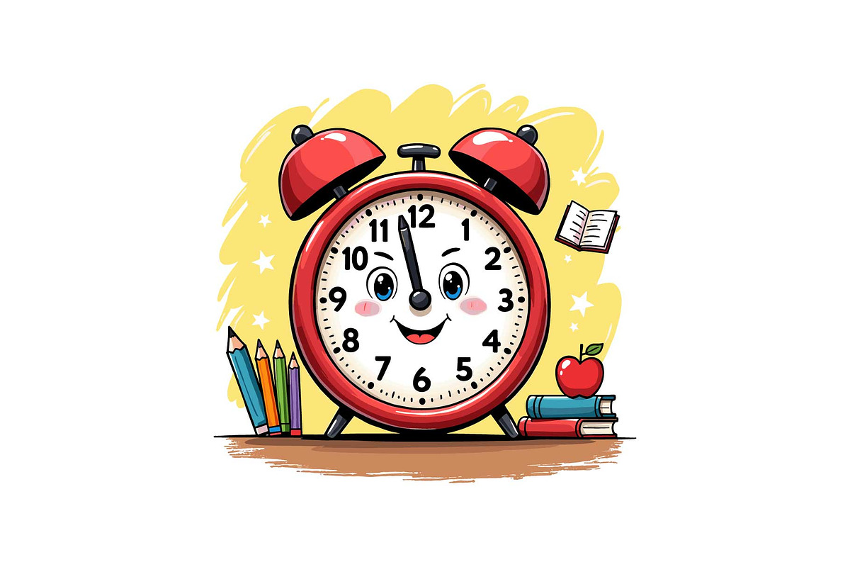 Globe, Books & Clock Clipart, an Object Graphic by Designs_River (Photo 7 of 16)