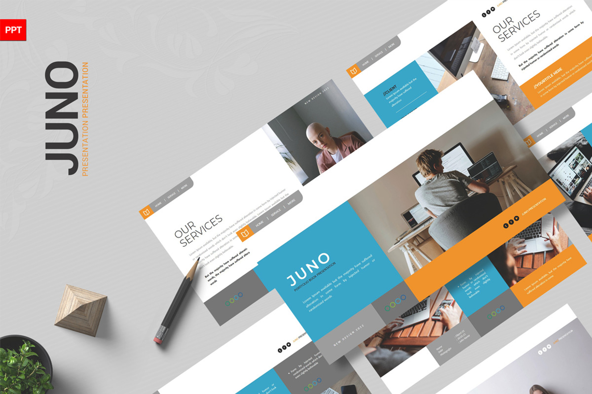 Juno Powerpoint Template, a Presentation Template by Dedijuniadi (Photo 1 of 4)
