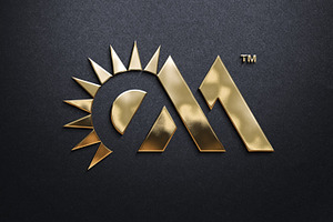 Mountain Sun M Monogram Logo