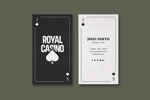 Casino Or Poker Business Card