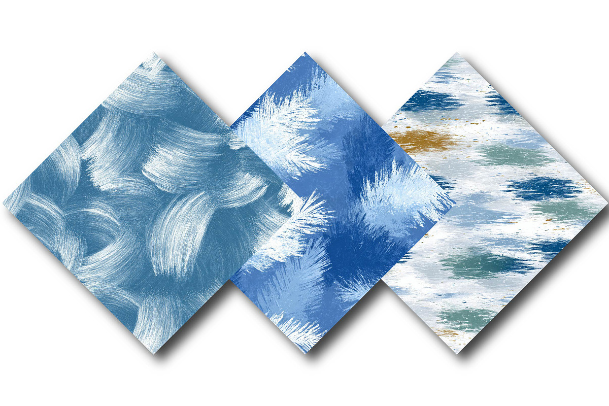 Frosty Brush Strokes Digital Paper, an Illustration by DreamPrint404 (Photo 3 of 4)