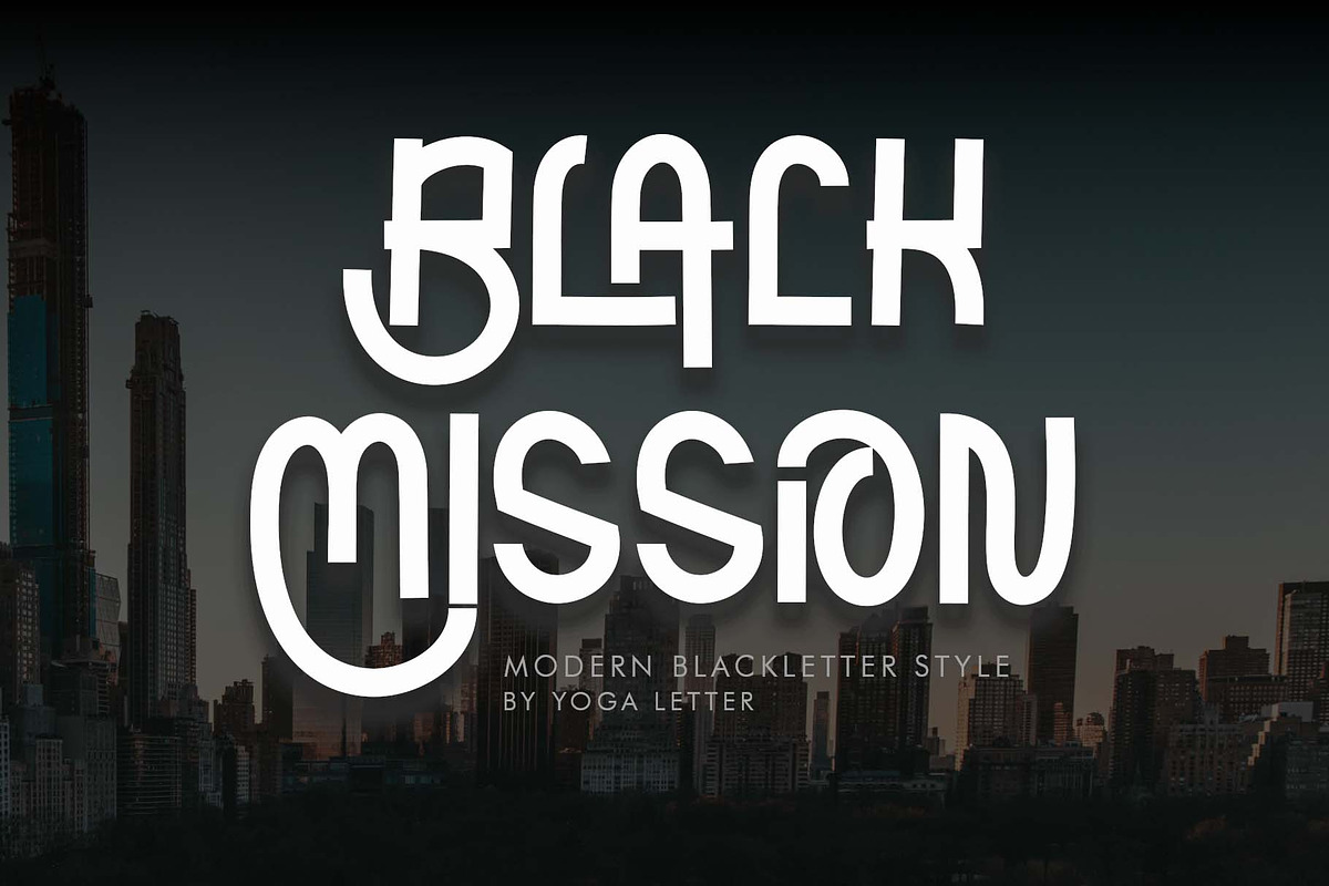 Black Mission, a Blackletter Font by Yoga Letter (Photo 1 of 7)