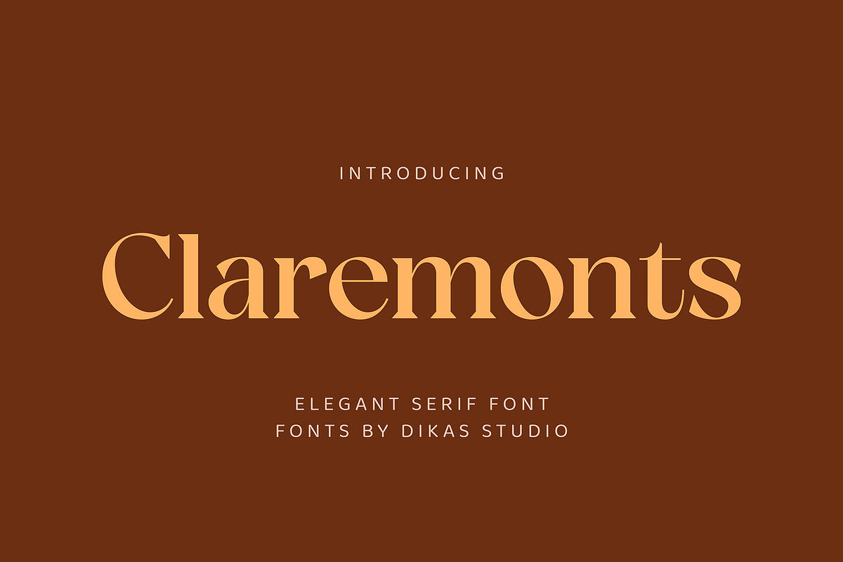 Claremonts, a Serif Font by Dikas Studio (Photo 1 of 8)