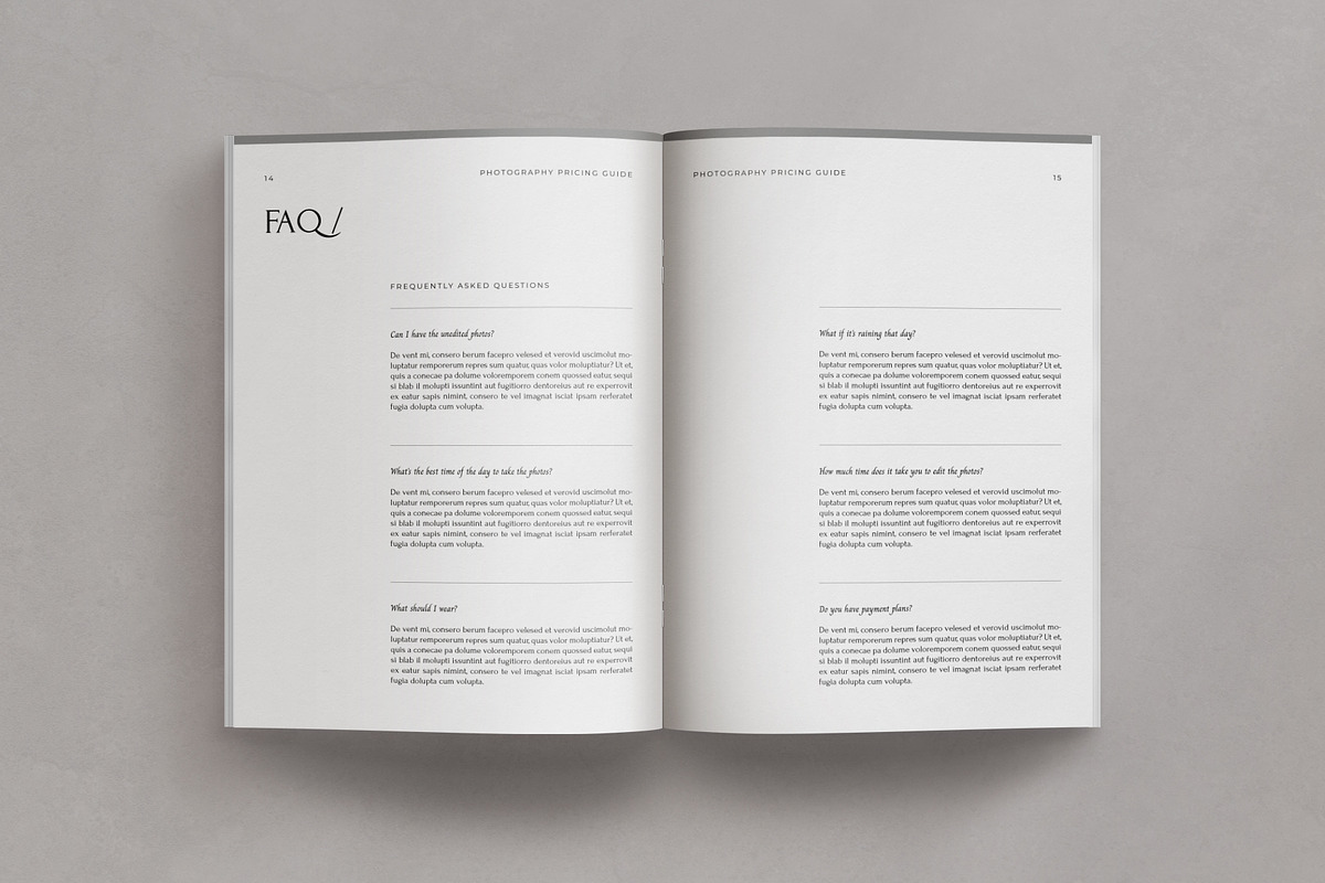 Photography Pricing Guide, a Magazine Template by Eternel Design Studio (Photo 9 of 10)