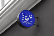 Round neon signboard mockup, a Product Mockup by eezo (Thumbnail 5 of 6)