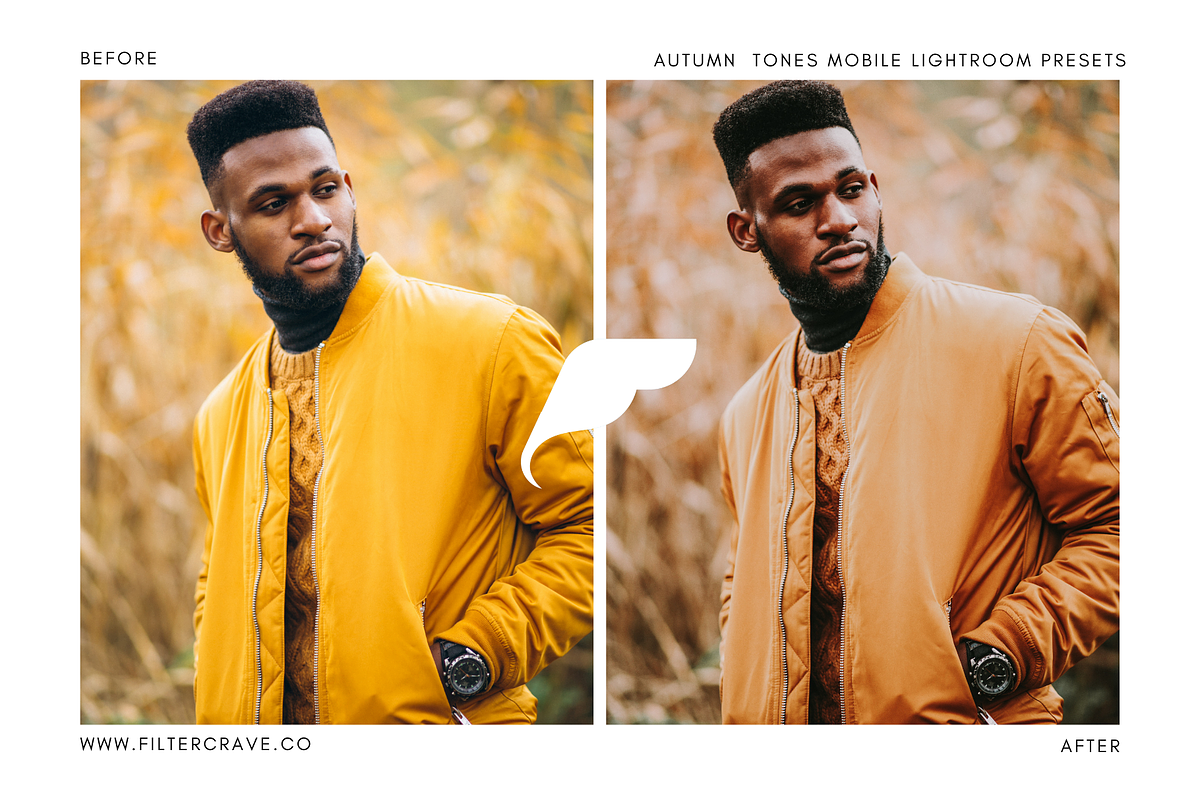 Autumn Tone Mobile Lightroom Presets, an Action Add-On by Filtercrave (Photo 3 of 9)