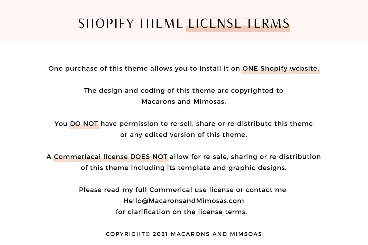 Pastel Boutique Shopify Theme, a Shopify Template by Macarons and Mimosas (Photo 10 of 10)
