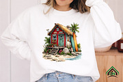 Whimsical Summer Beach Hut Clipart, an Illustration by Craft Nest (Thumbnail 8 of 12)