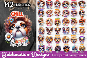 Cute Sarcastic dog clipart, an Animal Illustration by ElenazlataArt