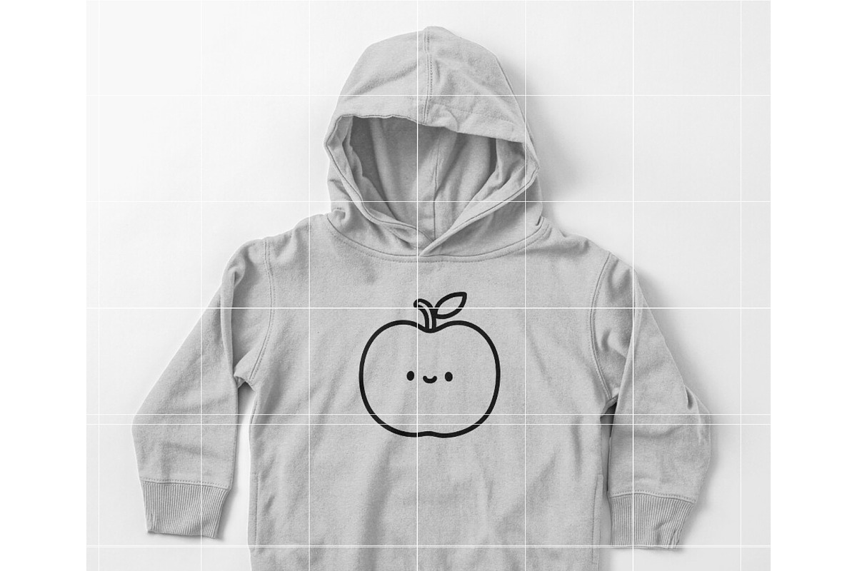 Cute Baby Apple SVG Bundle | Kawaii, an Illustration by TheHitShop (Photo 7 of 10)
