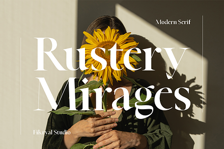 Rustery Mirage – Modern Serif, a Serif Font by Fikryal Studio