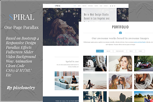 Spiral - One Page Template, a HTML Template by pixelonetry