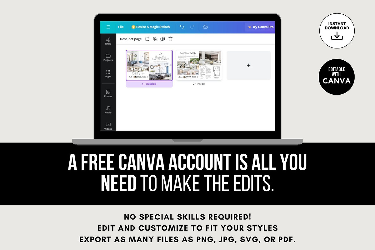 Luxury Real Estate Brochure Canva, a Brochure Template by CreativeVinesStore (Photo 7 of 7)