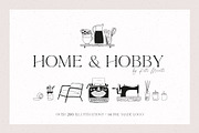 Home & Hobby | Line Logo kit, a Branding & Logo Template by Kate Macate (Thumbnail 1 of 16)