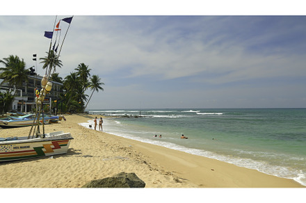 Beautiful beach with vacationing, a Holiday Photo by Media Whale Stock