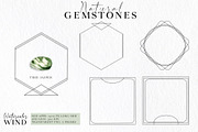 Watercolor gemstone clipart, an Illustration by Ksenia Shmakova (Thumbnail 6 of 13)