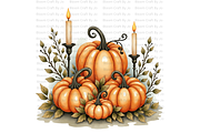 Pumpkins with Autumn Vines, a Decorative Illustration by Bloom Craft Creations (Thumbnail 6 of 12)