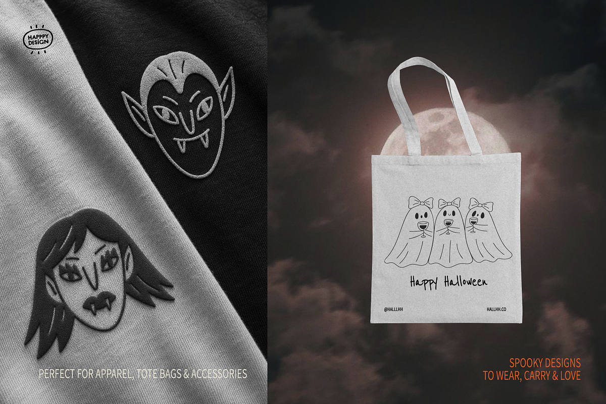 Halloween Doodle Illustrations, a Seasonal Illustration by happpydesign (Photo 9 of 11)