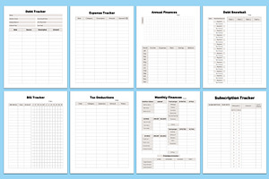 Editable Printable Planner Bundle