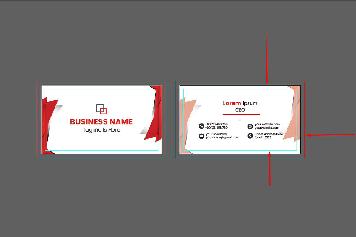 Corporate Business Cards, a Business Card Template by DESIGNSKIT (Photo 2 of 2)