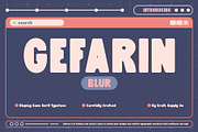 Gefarin Blur, a Sans Serif Font by Craft Supply Co. (Thumbnail 1 of 8)