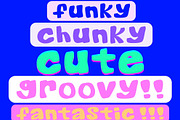 Funky Chunky Sans Hand-drawn Display, a Handwritten Font by Eryn Rose Design (Thumbnail 17 of 19)