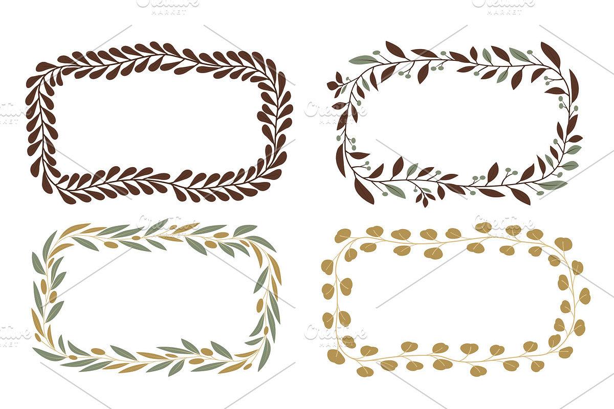 Leaves frames and elements, an Object Graphic by Woters little shop (Photo 2 of 7)