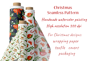 Christmas Decorations Watercolor Set, a Seasonal Illustration by Irina Avdeeva (Thumbnail 7 of 13)