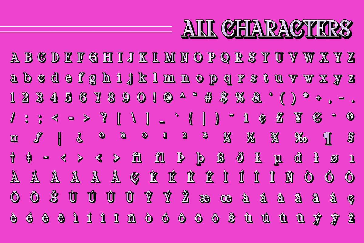 Chiston 3D, a Serif Font by Craft Supply Co. (Photo 8 of 8)