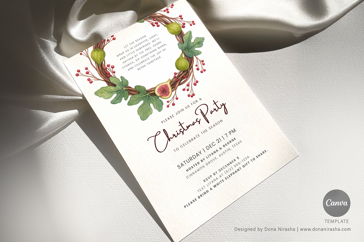 Christmas Party Canva Invitation preview 3