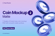 Coin Mockup 2 Matte, a Product Mockup by SignalSupply (Thumbnail 1 of 4)