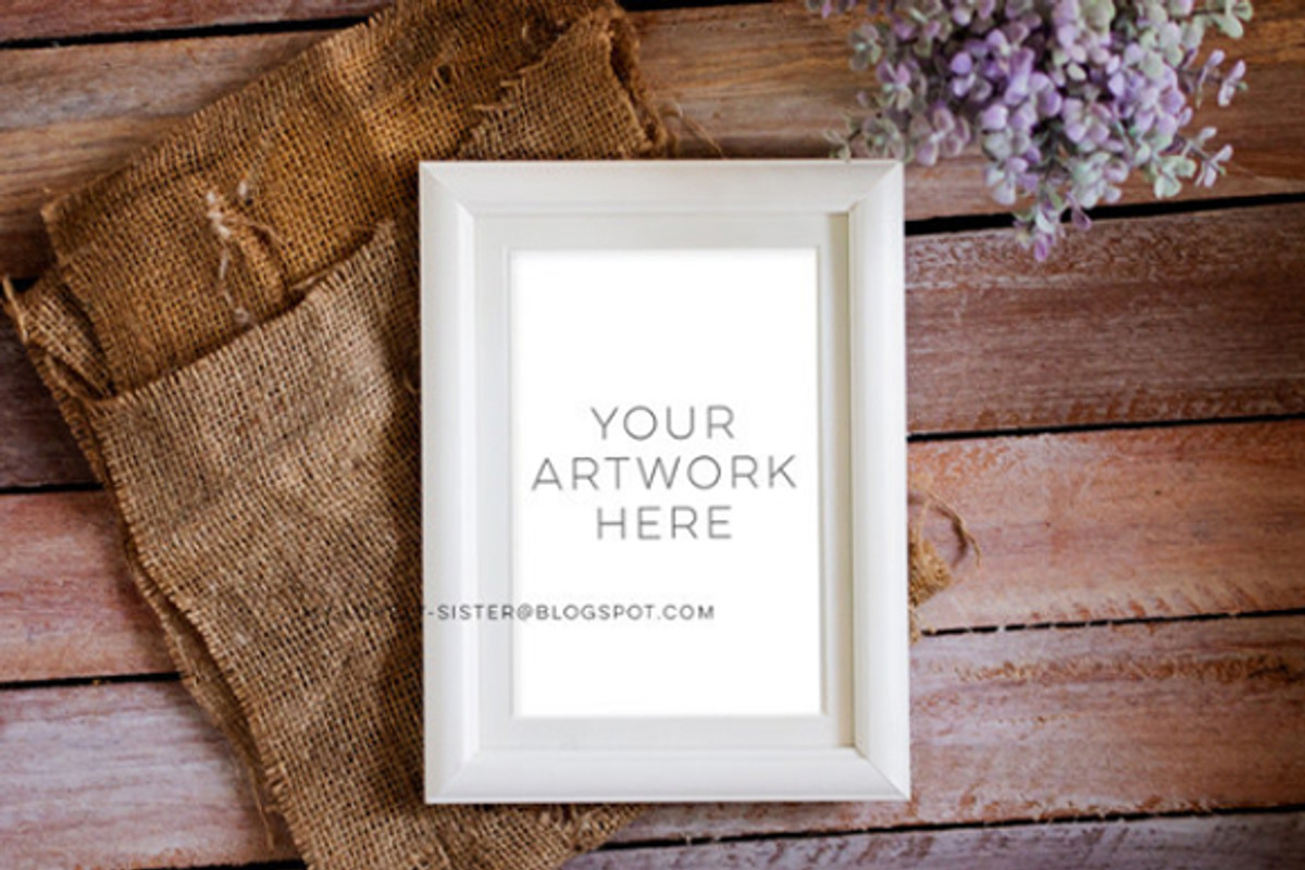 White styled frame mock up, a Print Template by Sunflower Day Love