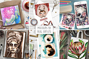 Flat lay Art Display Scene Creator, an Arts & Entertainment Photo by Mockup Scene (Thumbnail 5 of 8)