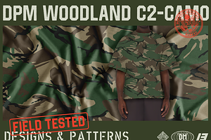 DPM WoodlandC2 Camo Seamless Pattern
