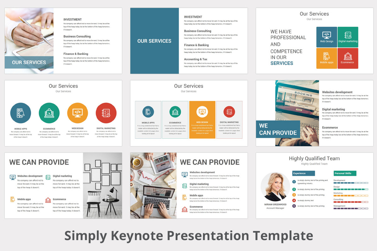 Simply Keynote Template, a Presentation Template by GraphicStan (Photo 6 of 24)