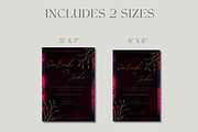 Elegant Burgundy Wedding Invitation, an Invitation Template by InvitingStorys (Thumbnail 5 of 10)