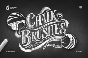 Midnight Chalk Illustrator Brushes, a Brush Add-On by brushapes.com