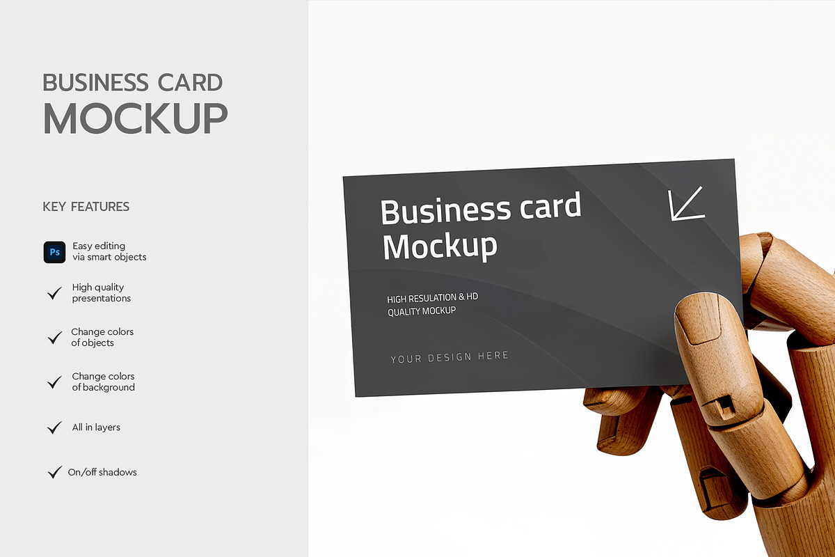 Business Card Mockup, a Product Mockup by graphypix (Photo 2 of 4)
