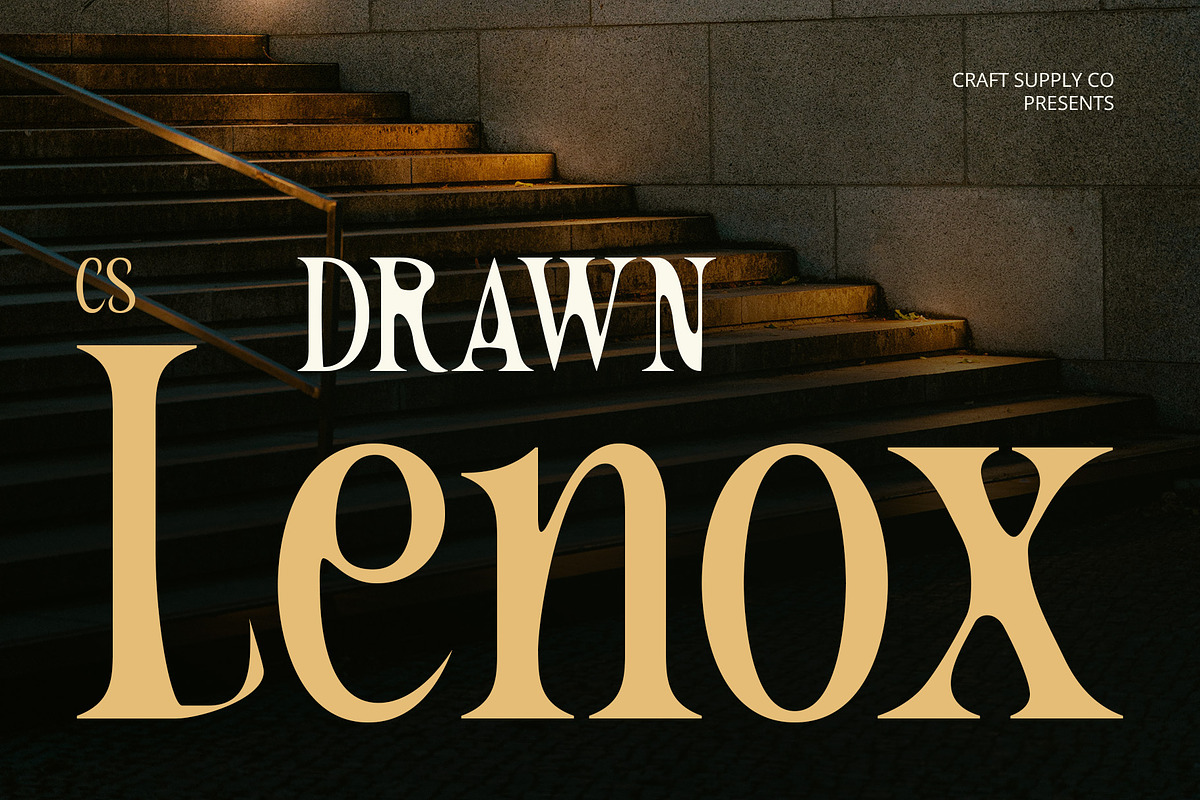 CS Lenox Drawn, a Serif Font by Craft Supply Co. (Photo 1 of 8)