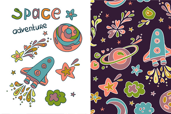Pattern " Space adventure " preview 4