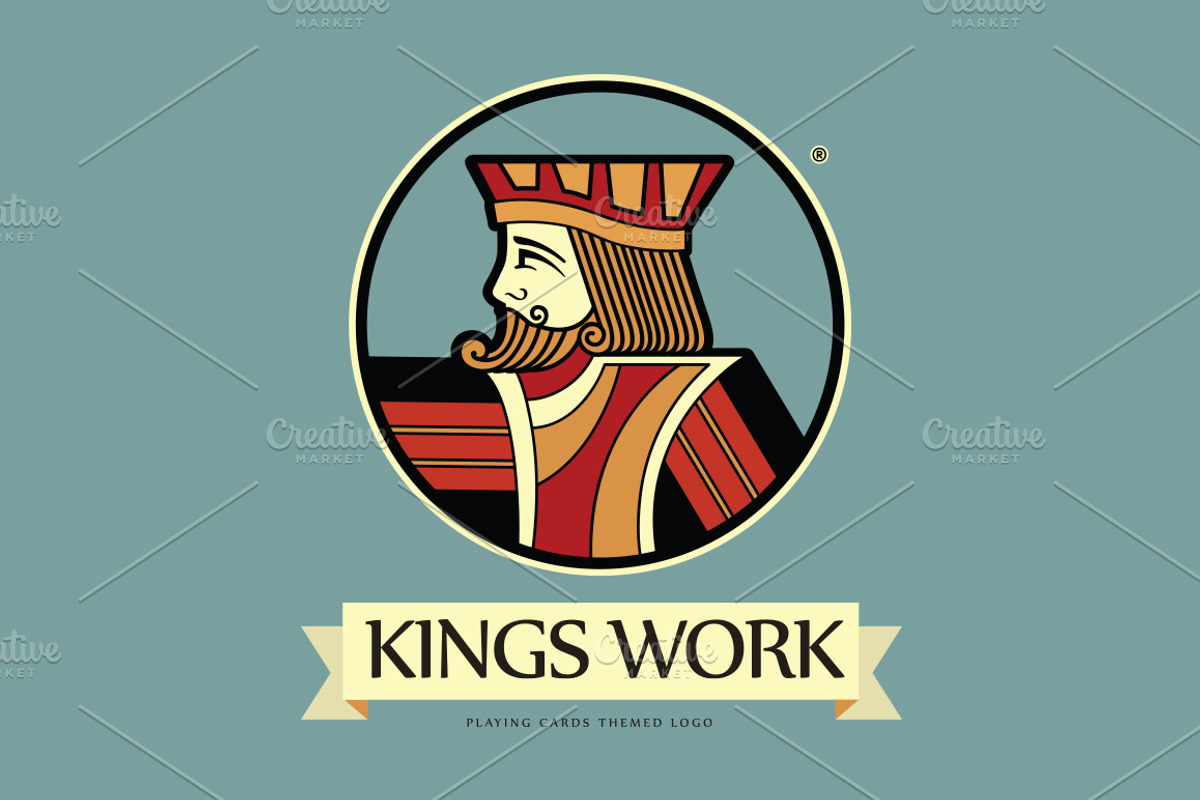 PLAYING CARDS KING LOGO, a Branding & Logo Template by Vectopus.com (Photo 3 of 3)