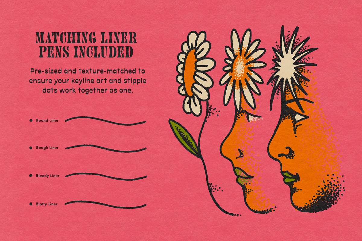 Stipple Studio for Procreate, a Brush Add-On by True Grit Texture Supply (Photo 7 of 12)