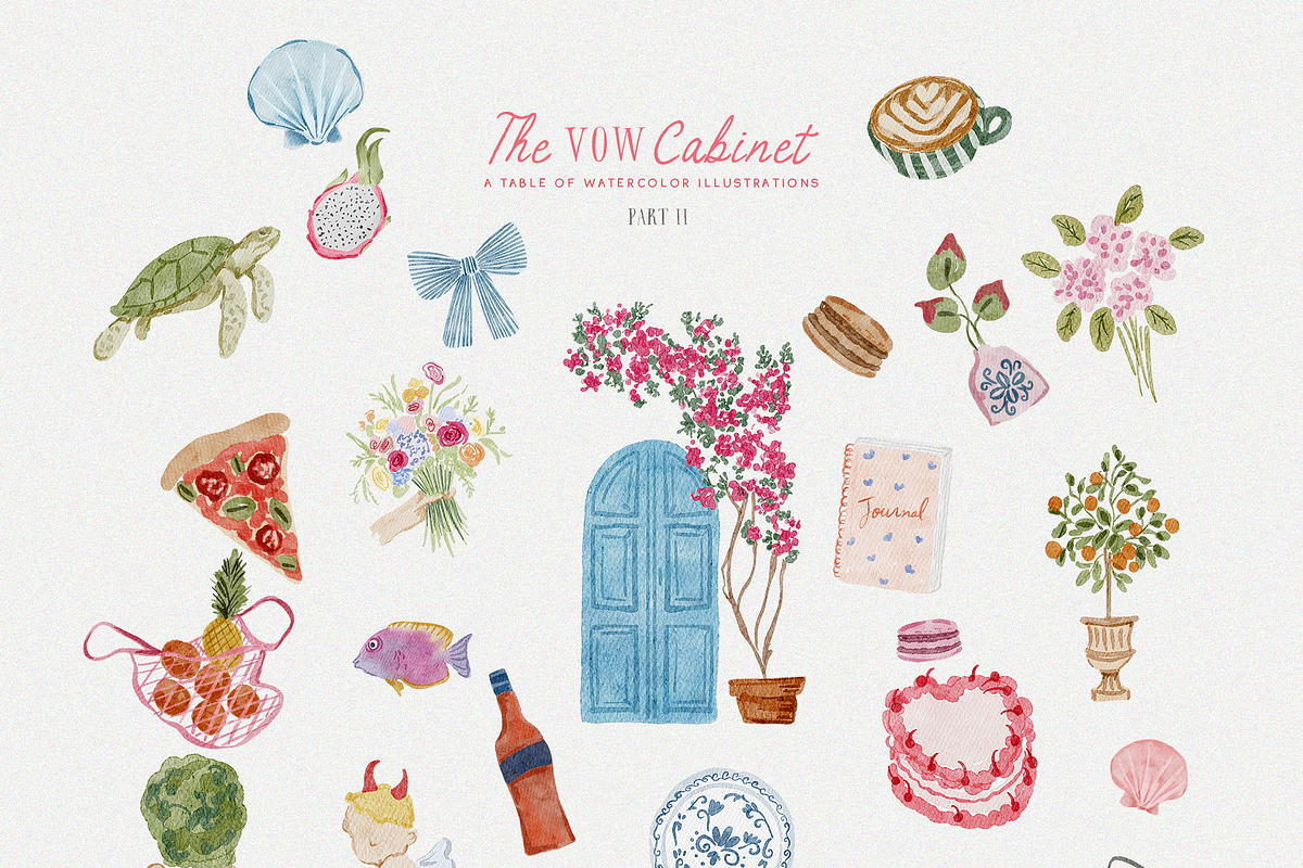 Handmade summer spring quirky icons, an Object Graphic by Grace Noboa Illustrations (Photo 3 of 16)