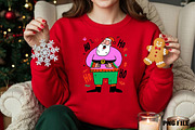 Retro Funny Christmas Santa clipart, an Illustration by DreamCafeArt (Thumbnail 4 of 4)