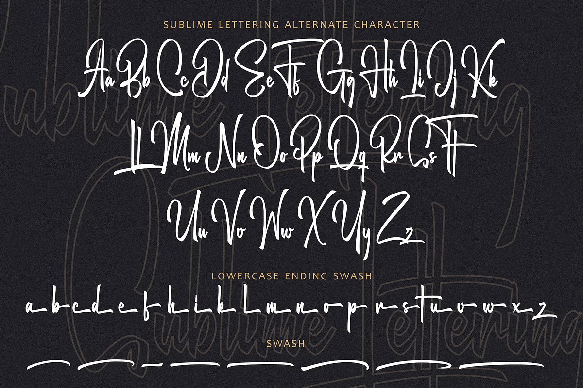 Sublime Lettering Font, a Script Font by RedyStudio (Photo 17 of 18)