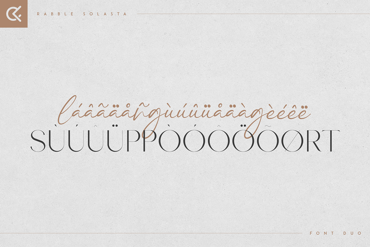 Rabble & Solasta - modern font duo, a Script Font by Only Fonts (Photo 9 of 12)
